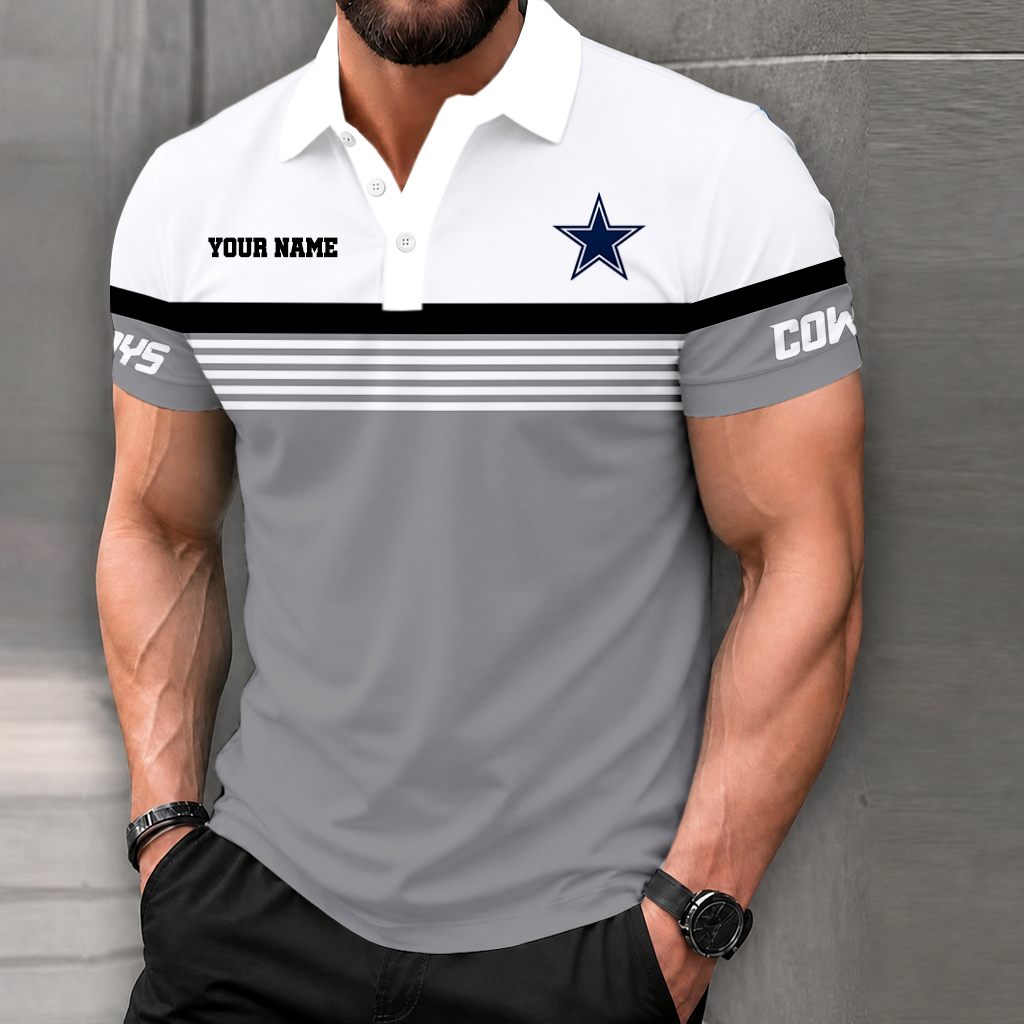 VIRAL EDITION - NEW CUSTOMIZED NFL21 DCB DALLAS COWBOYS POLO SHIRT