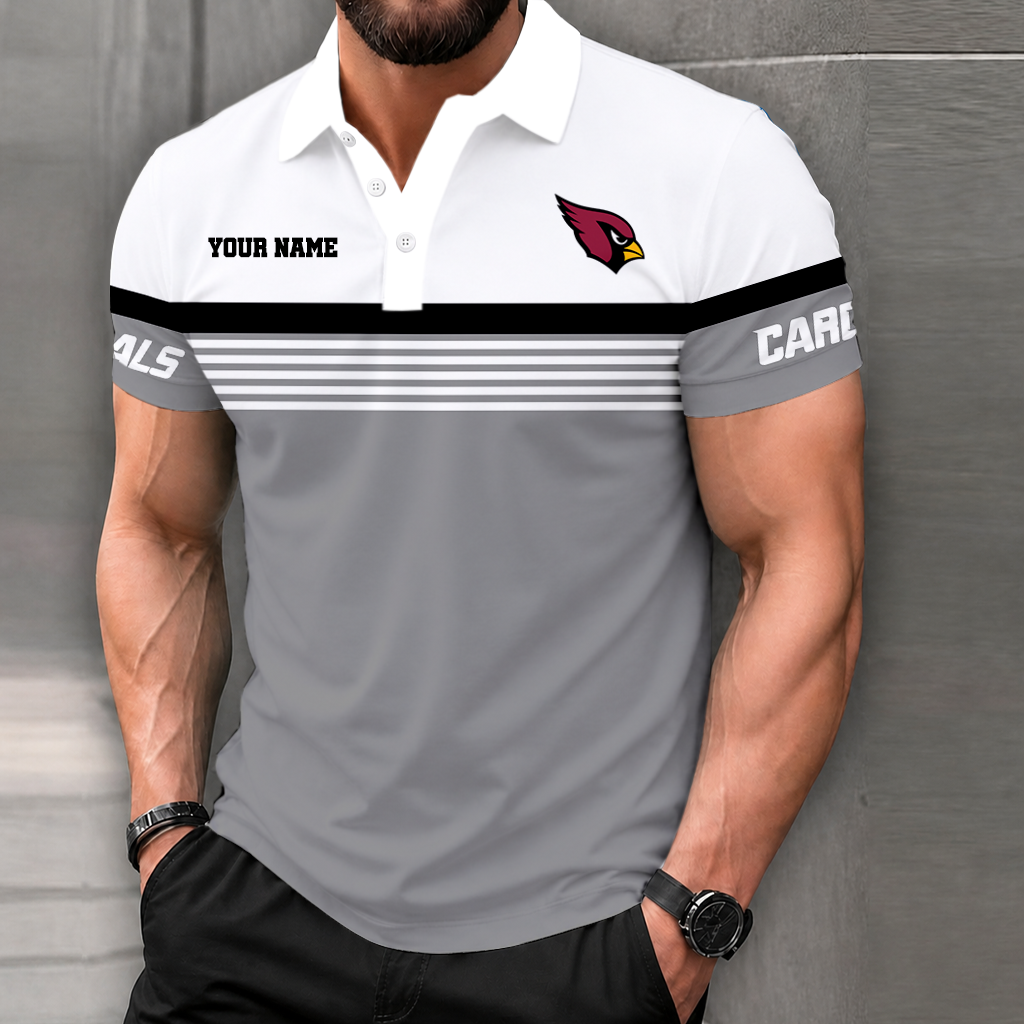 VIRAL EDITION - NEW CUSTOMIZED NFL20 ARC ARIZONA CARDINALS POLO SHIRT