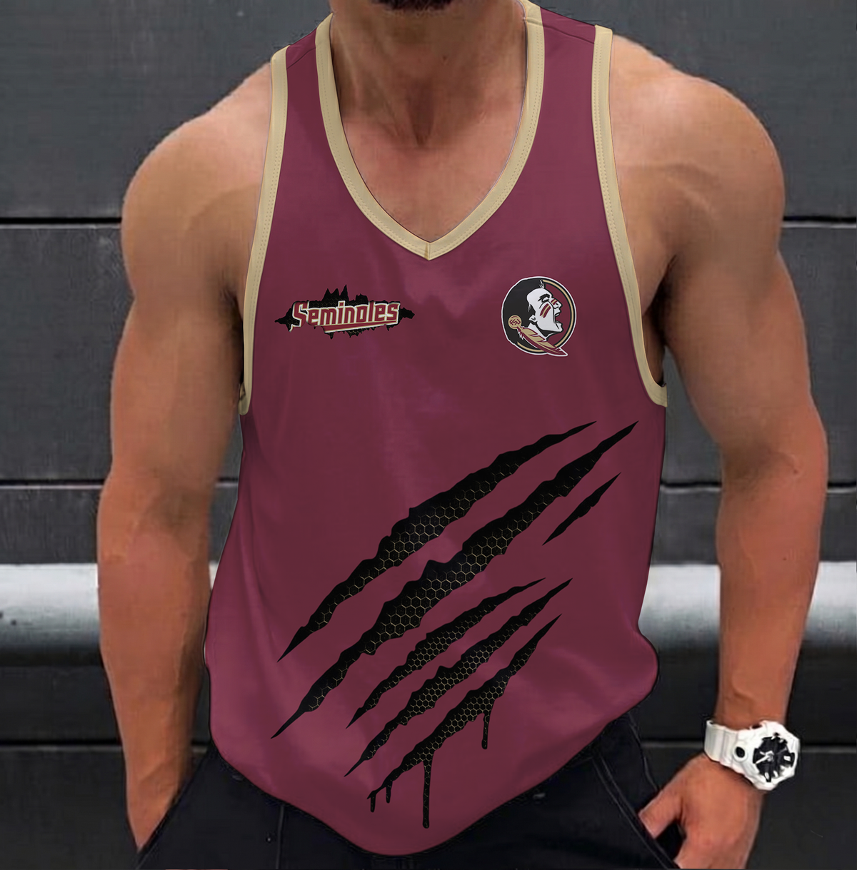 VIRAL EDITION - NEW CUSTOMIZED NCAA CWS30 FLS FLORIDA STATE SEMINOLES UNISEX TANK TOP