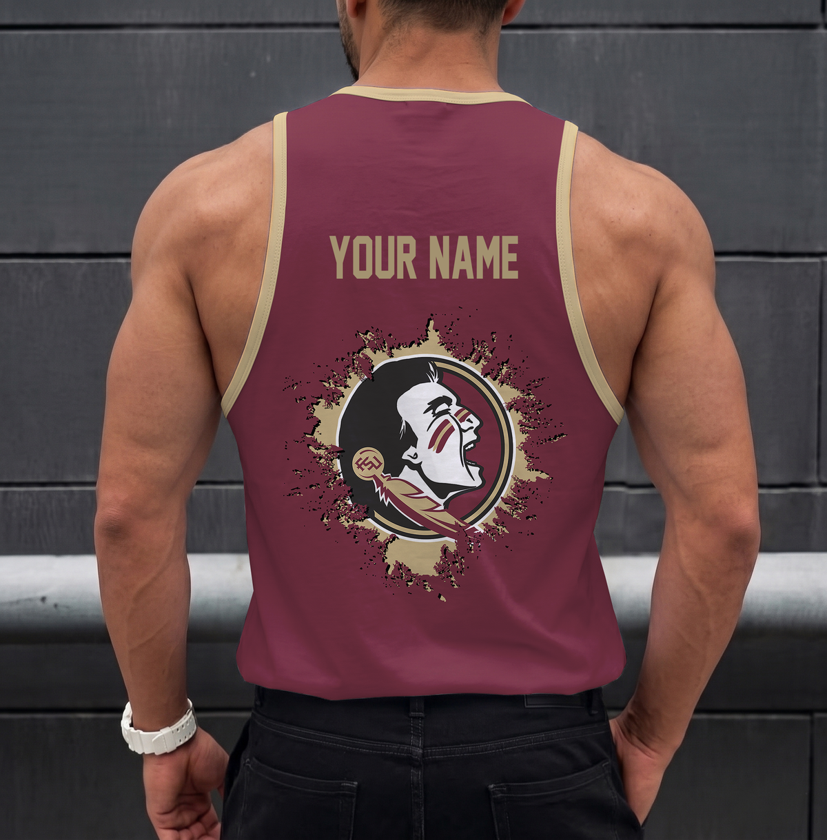 VIRAL EDITION - NEW CUSTOMIZED NCAA CWS30 FLS FLORIDA STATE SEMINOLES UNISEX TANK TOP
