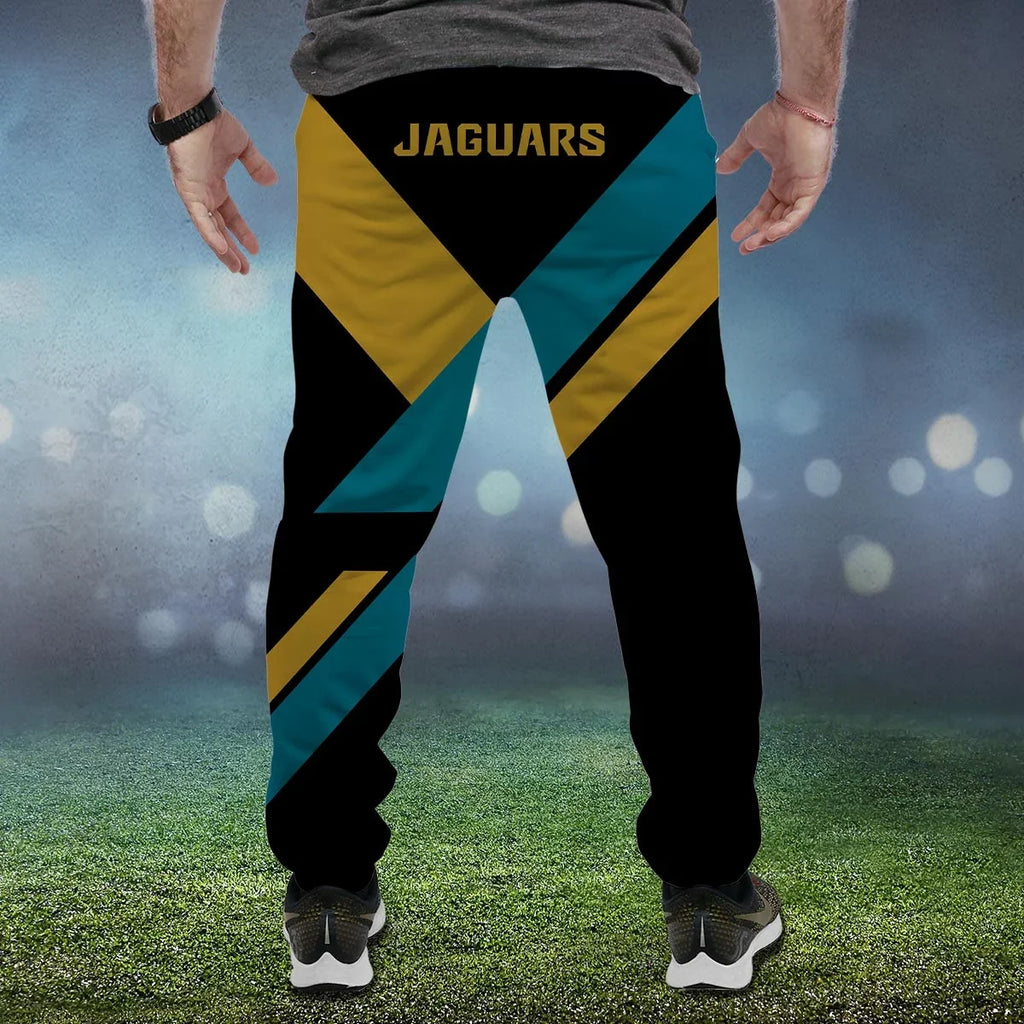 HOT DEAL - NEW CUSTOMIZED NFL30 JSJ JACKSONVILLE JAGUARS SWEATPANTS