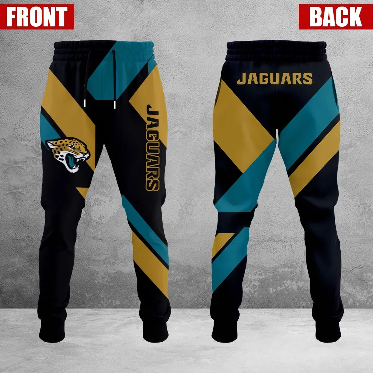 HOT DEAL - NEW CUSTOMIZED NFL30 JSJ JACKSONVILLE JAGUARS SWEATPANTS