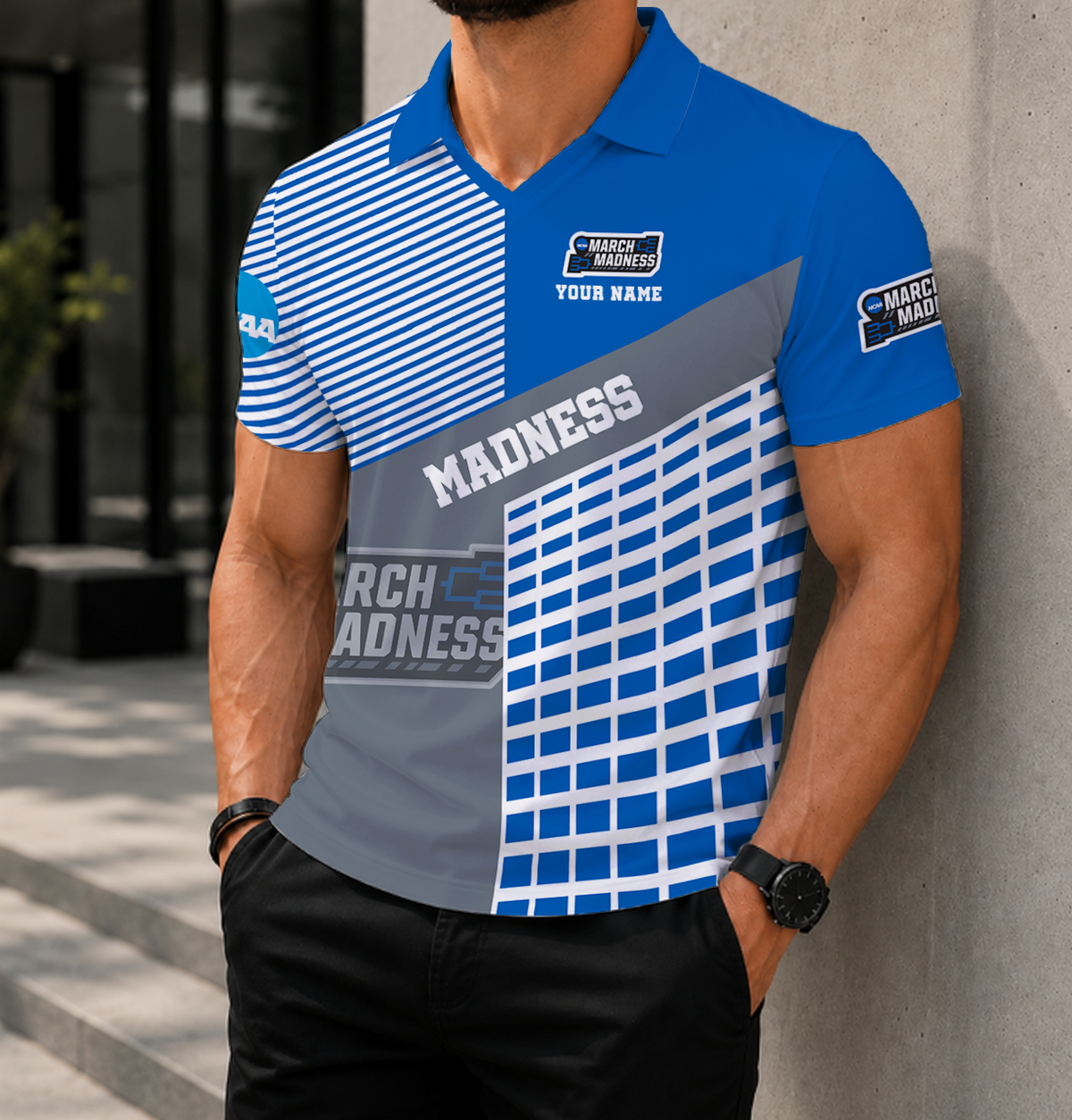EXCLUSIVE  EDITION - NEW CUSTOMIZED NCAA MAM31 MARCH MADNESS POLO SHIRT