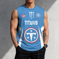 SPECIAL EDITION - NEW CUSTOMIZED NFL31 TST TENNESSEE TITANS MEN'S GYM SHIRT
