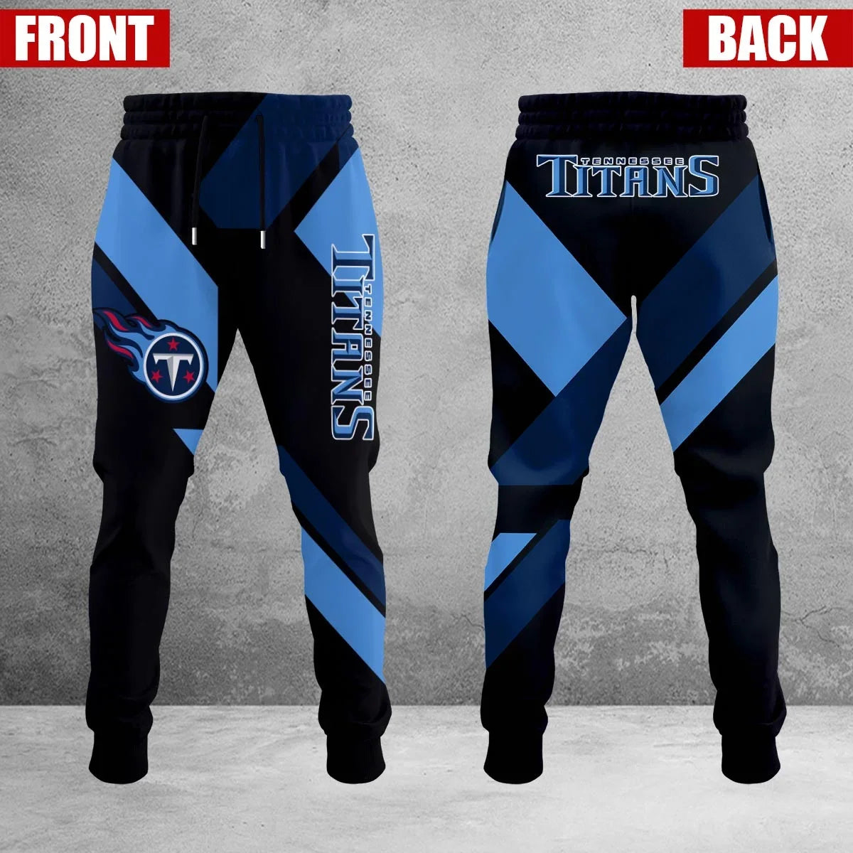 HOT DEAL - NEW CUSTOMIZED NFL31 TST TENNESSEE TITANS SWEATPANTS
