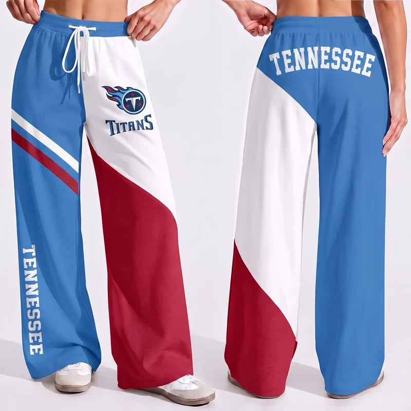 VIRAL EDITION - NEW CUSTOMIZED NFL31 TST TENNESSEE TITANS WOMEN'S WIDE LEG PANTS