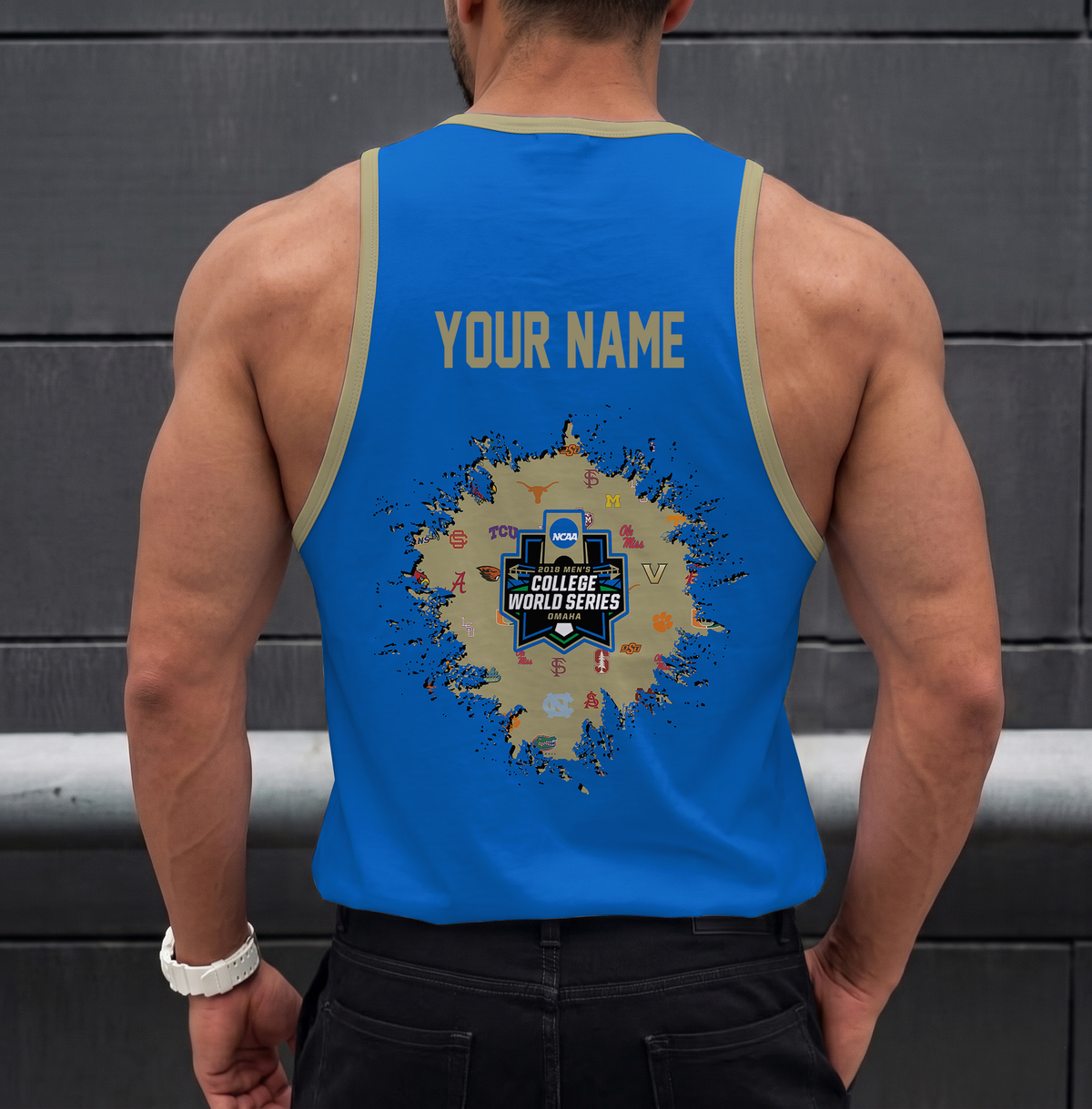 VIRAL EDITION - NEW CUSTOMIZED NCAA CWS32 ALL TEAM UNISEX TANK TOP