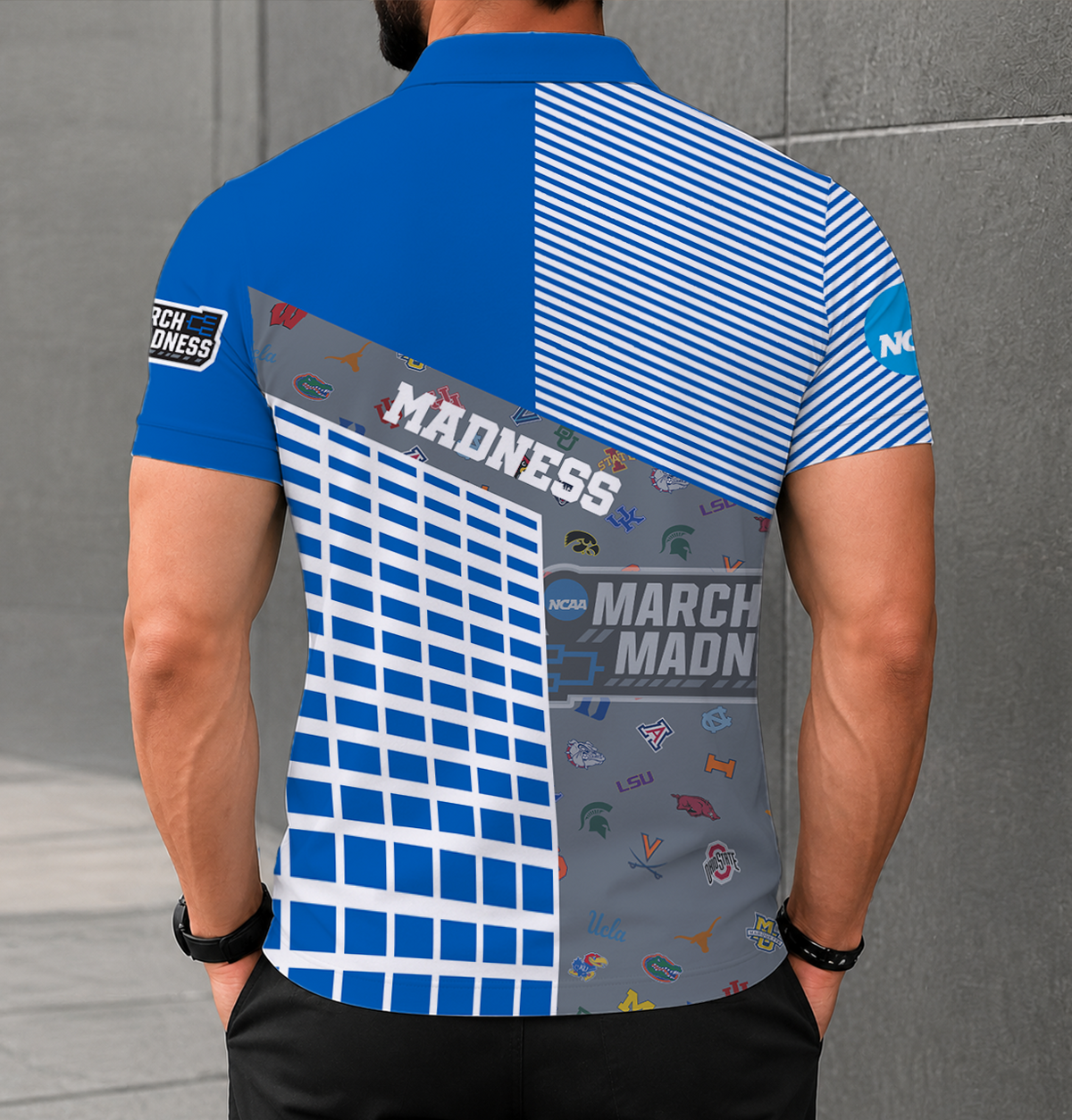 EXCLUSIVE  EDITION - NEW CUSTOMIZED NCAA MAM32 ALL TEAM POLO SHIRT