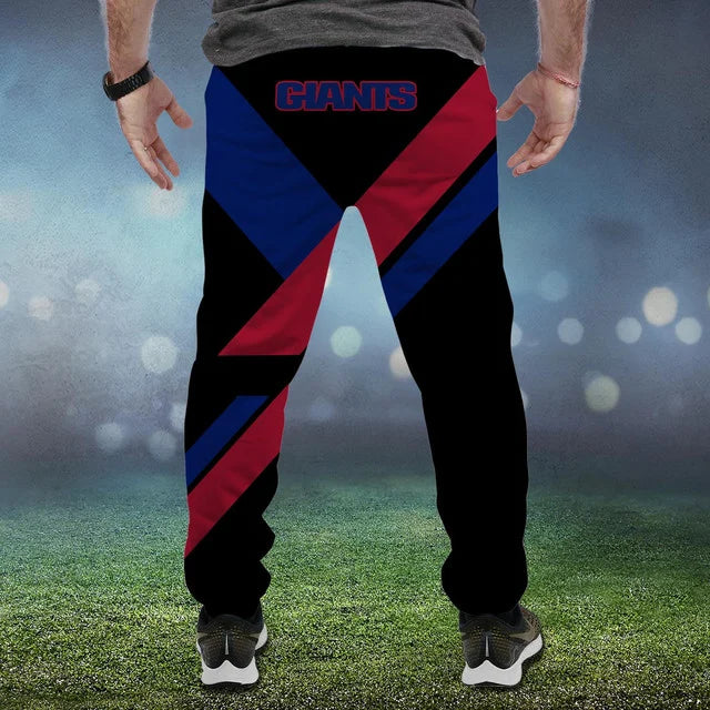 HOT DEAL - NEW CUSTOMIZED NFL32 NYG NEW YORK GIANTS SWEATPANTS