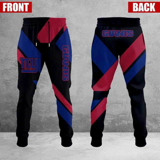 HOT DEAL - NEW CUSTOMIZED NFL32 NYG NEW YORK GIANTS SWEATPANTS
