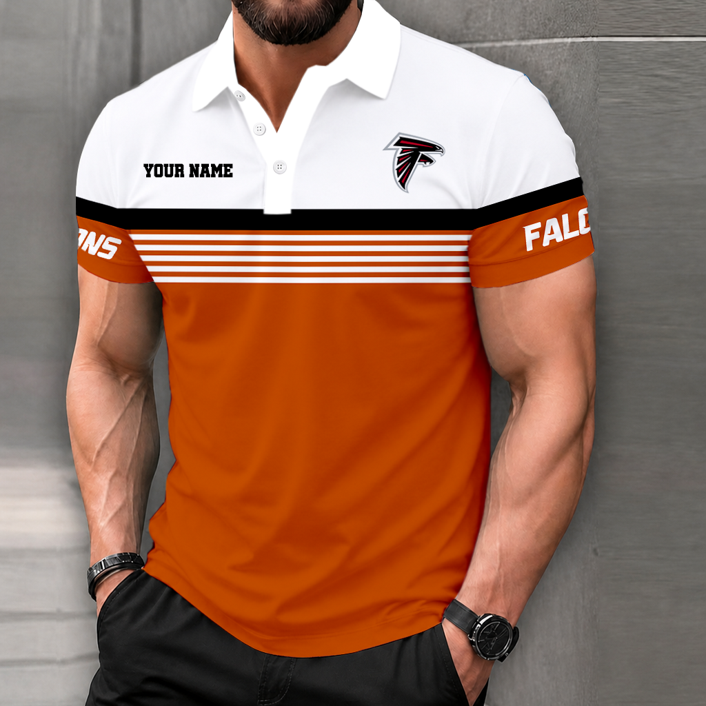 VIRAL EDITION - NEW CUSTOMIZED NFL18 ATF ATLANTA FALCONS POLO SHIRT